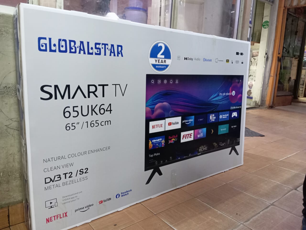 4k Ultra HD 65 inches smart android flameless tv, 2yrs warranty! - Image 3
